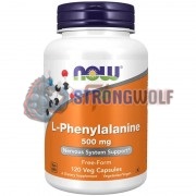 L-Phenylalanine [Фенилаланин] (500 мг x 120 капс), NOW Foods
