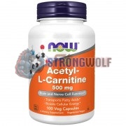 Acetyl L-Carnitine (500 мг x 100 капс), NOW Foods
